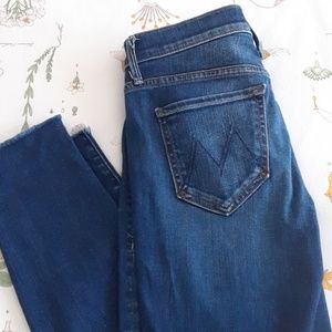 MOTHER jeans skinny mid rise